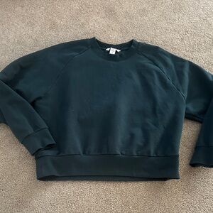 Athletha forever fleece crew Dark Green Crewneck Sweatshirt